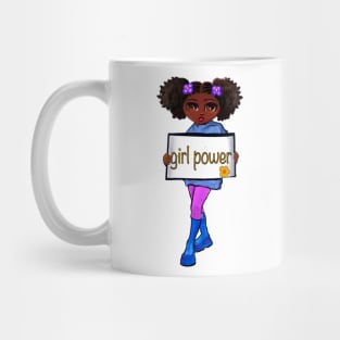 Womens African American Empowered Women Empower Women Cool Lady Black Girl Power Feminism Mug